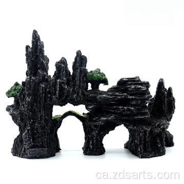 Rockery decoratiu tallat per muntanya de pedra